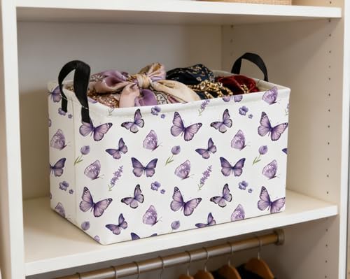 Essme Rectangular Kids Baskets, Butterfly Storage Box, Cute Basket - Image 5