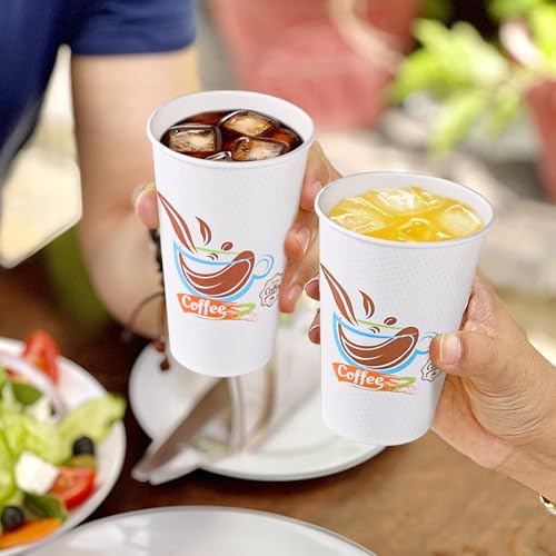 Lamosi 500 Pack 12 oz Coffee Cups, Disposable Paper Cups No Lids - Image 6