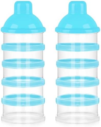 Accmor Formula Dispenser On The Go, 5 Compartments Stackable Formula Container by Accmor