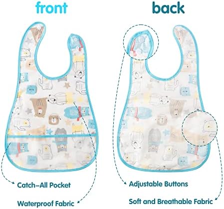 R HORSE 5Pcs Baby Feeding Bibs - Image 4