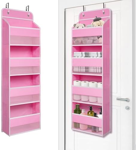 Giraffe Creation Compact Pink Over Door Organizer by Giraffe+Creation