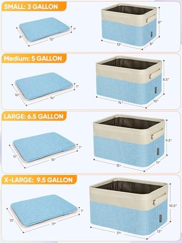 BALEINE 4 Pack Fabric Closet Storage Bins - Image 2
