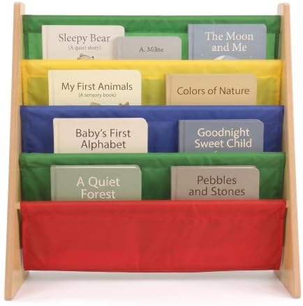 Humble Crew Kids Bookshelf, Montessori Front Facing Toddler Bookcase 4 Tier by HumbleCrew