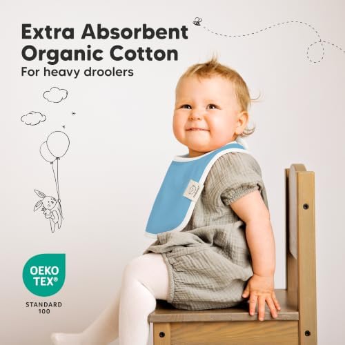KeaBabies 8-Pack Organic Baby Bibs - Image 5