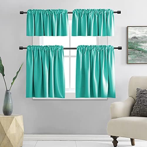 DONREN 2 Panels-15 Inch Length Curtain Valances - Image 5