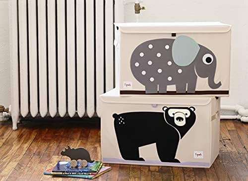3 Sprouts Large Toy Chest, Lid and Handles, Collapsible Bin - Image 4