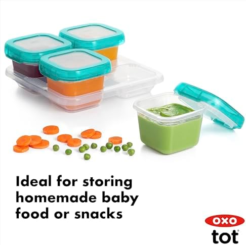 OXO Tot Baby Blocks Food Storage Containers, 6 oz - Image 3