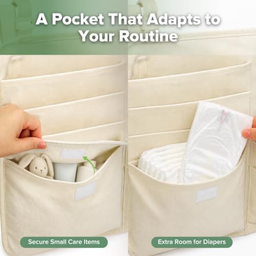haakaa NestSide Hanging Diaper Organizer - Image 4