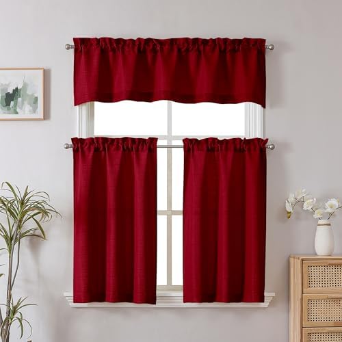Chyhomenyc Red Short Curtain Valance - Image 2