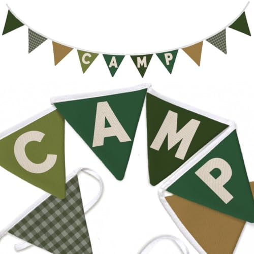 Camp Banner Flags 5.5Ft Camp Decorations Bunting by Unknown