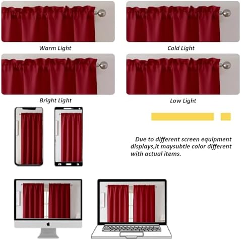Chyhomenyc Red Short Curtain Valance - Image 6