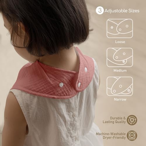 8 Pack Muslin Baby Bandana Bibs - Image 4