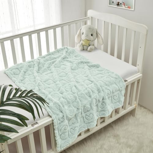 CREVENT 2Pcs 30''X40'' Cute Cozy Fluffy Warm Baby Blankets - Image 3
