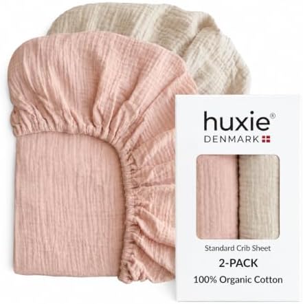 Crib Sheets, 100% Organic Cotton Muslin by huxie