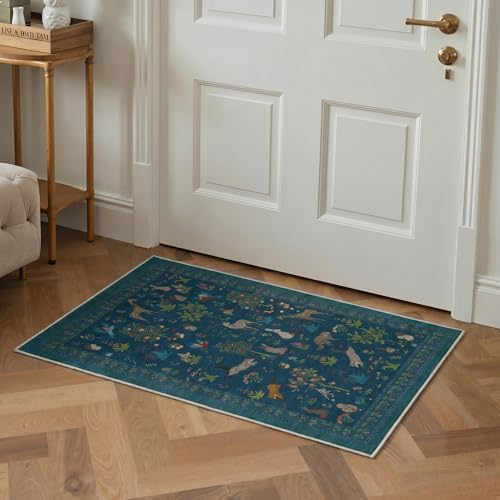 BESBLEE 2X7 Washable Kitchen Runner Rug, Animal Non Slip - Image 3