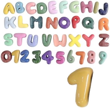 4 Inch Gypsum Letter or Number for Wall Decor, Single Alphabet or Digit for by Train2decor