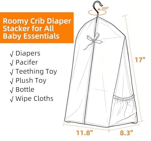 Hanging Diaper Stacker Organizer - Image 7