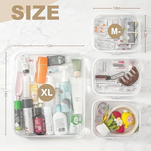 Clear Hard Shell Zipper Pouches, Hard Case Pouches - Image 6
