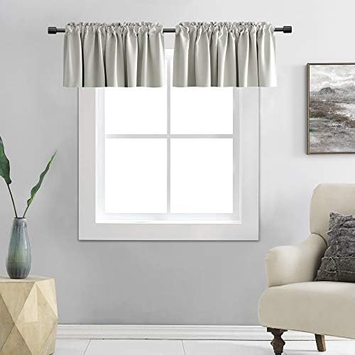 DONREN Light Grey Extra Wide Valance by DONREN