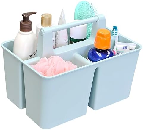 Shower Caddy Organizer with Handle, 3 Compartments, Portable Storage Bin - Image 3