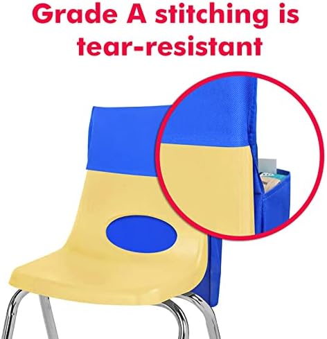Chair Pockets for Classroom, Chairback Buddy Organizer - Image 6
