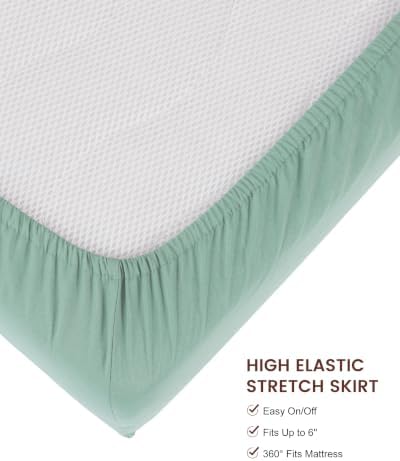 Pack and Play Sheets Fitted, Mini Crib Sheets 38x26 Inch - Image 5