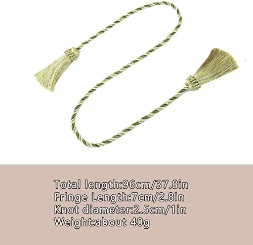 Curtain Tiebacks Handmade Curtain Holdbacks Rope - Image 2