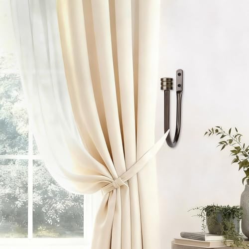 TONIAL Curtain Holdbacks, Calssic Cap Finials - Image 5