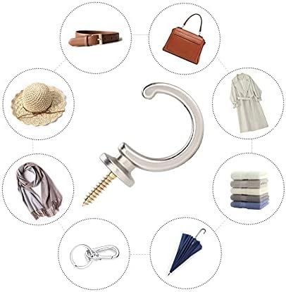 DeSS 4Pack Curtain Holdbacks Curtain Tiebacks Hooks Wall Mounted Curtain Hooks - Image 6