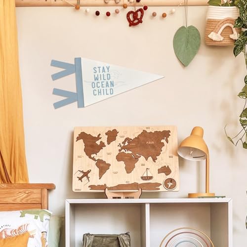 Coastal Ocean Pennant Banner Flags Kids Nursery Playroom Wall Decor - Image 4