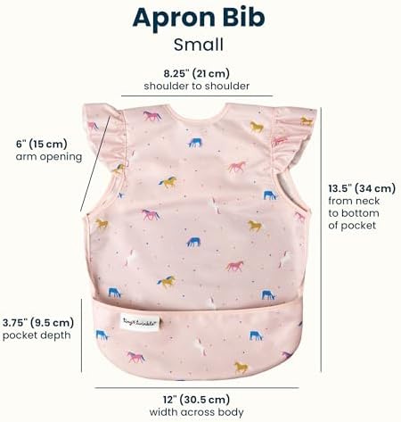 Tiny Twinkle Mess Proof Baby Bibs | 2 Pack Waterproof Toddler Bib - Image 5