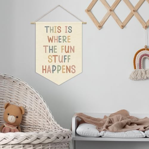 Boho Classroom Decor, Playroom Wall Decor This Is Where The Fun Stuff Happens - Image 7