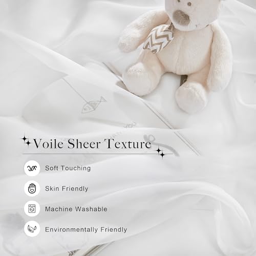 NICETOWN Off White Kids Bed Canopy - Image 3