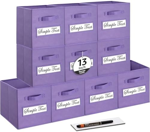 13x13x13 storage cube bins Fabric storage cubes by Artsdi
