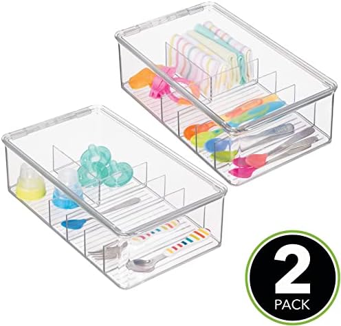 mDesign Stackable Plastic Storage Organizer Container - Image 2