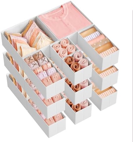 SONGMICS Drawer Organizers, Foldable Fabric Storage Boxes by Unknown