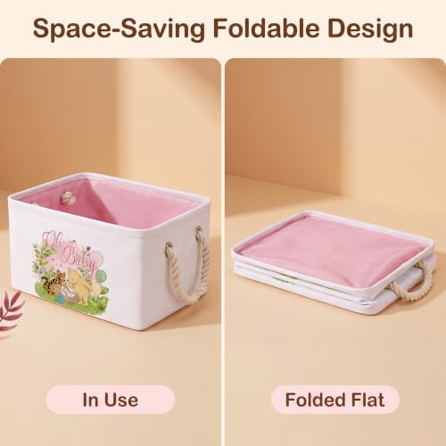 3Pcs Winnie Bear Baby Storage Basket - Image 5