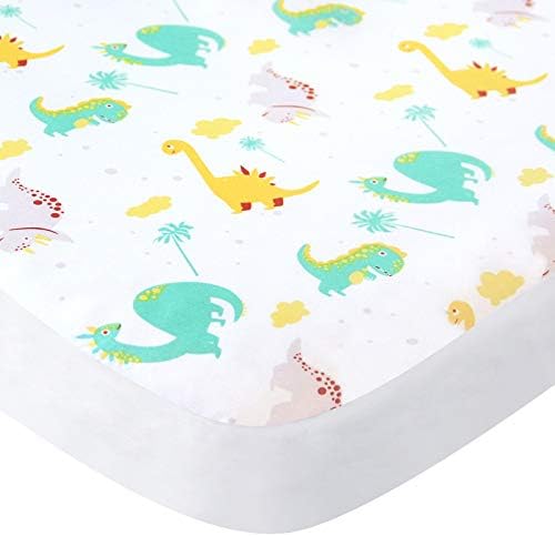 Pack and Play Sheets, Mini Crib Sheets, Stretchy Playard Fitted Sheet - Image 4