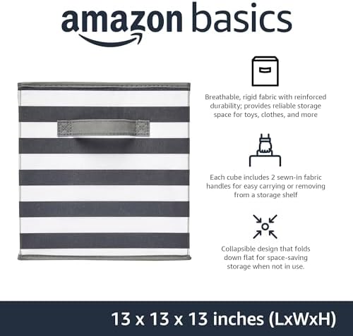 Amazon Basics Collapsible Fabric Storage Bins - Image 2