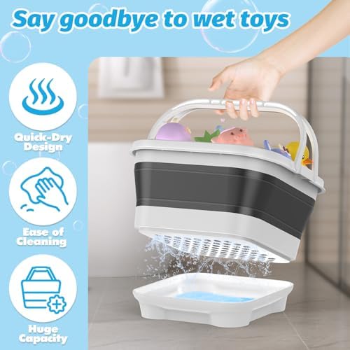 Anivia Foldable Bath Toy Storage Organizer - Image 2