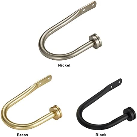 Curtain Holders, 2 Pack Matte Nickel Decorative Curtain Holdbacks - Image 6