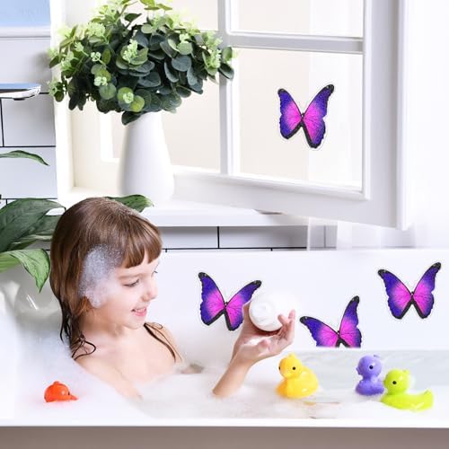 20 Pcs Non Slip Bathtub Stickers Anti Slip Shower Stickers Butterfly Anti Skid - Image 6