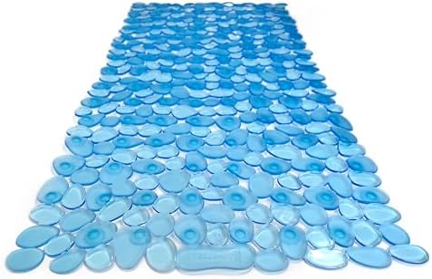 “Pebbles” Non-Slip Bathtub/Shower Mat 27.5”x14” Rectangular, Machine-Washable by TikeSmart