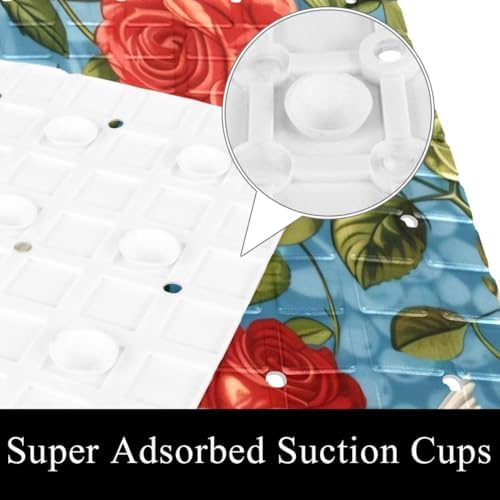 Shower Mat Bathtub Mat, 26.8x15.1 inch, Non-Slip Bath Mat - Image 3