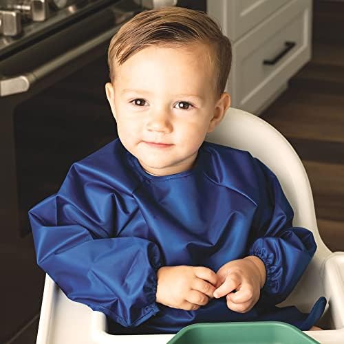 Tiny Twinkle Long Sleeve Bib for Babies & Toddlers | 2-Pack Waterproof Smock - Image 4