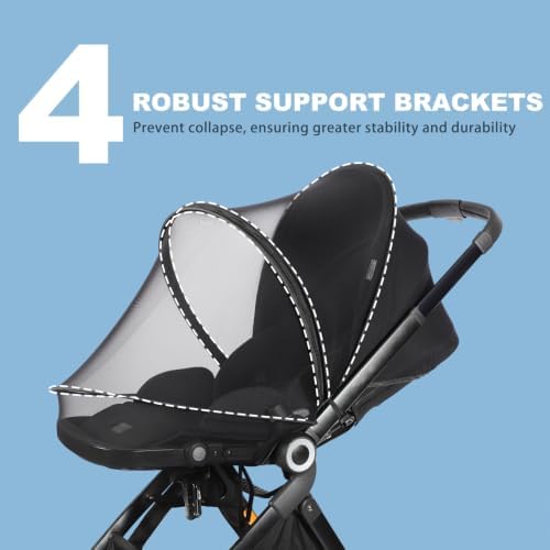 Baby Stroller Mosquito Net, Protective Foldable Mosquito Net - Image 3