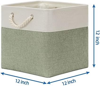Temary Cube Storage Baskets for Shelves 12 Inch Storage Cubes 4pack Fabric - Image 2