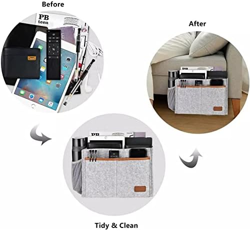 Bedside Caddy, Felt Bedside Storage Organizer, Hanging Storage - Image 6