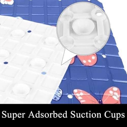 Bath Tub Shower Mat, Washable Bathtub Floor Mats, Suction Cups and Drain Holes - Image 3