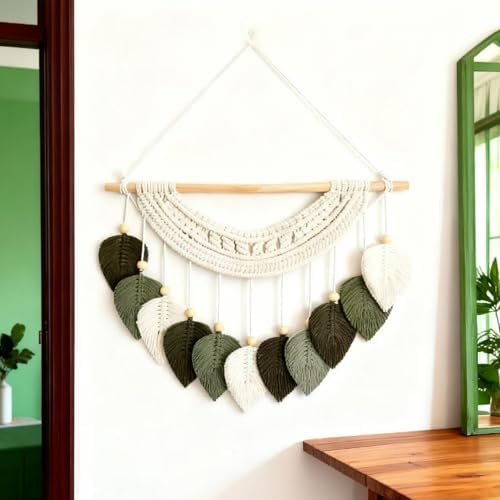 MSFENG Macrame Wall Hanging Tapestry Boho Wall Decor Wall Art Decorations - Image 4